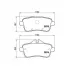 Колодки тормозные дисковые для автомобилей Mercedes ML (W166) (11-) / GLS (X166) (15-) задние PF 4068 TRIALLI
