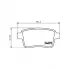 Колодки тормозные дисковые для автомобилей Renault Kangoo II (07-) / Mercedes Citan (12-) задние PF 4091 TRIALLI
