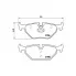 Колодки тормозные дисковые для автомобилей BMW 3 (E46) (98-) (PF 4092) задние PF 4092 TRIALLI