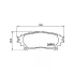Колодки тормозные дисковые для автомобилей Lexus RX (08-) задние PF 4113 TRIALLI