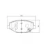 Колодки тормозные дисковые для автомобилей Geely Coolray (18-) передние PF 4129 TRIALLI