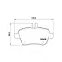 Колодки тормозные дисковые для автомобилей Mercedes A (W176) (12-)/B (W246) (13-) задние в комплекте с датчиком PF 4145 TRIALLI