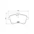 Колодки тормозные дисковые для автомобилей Mercedes A (W169) (04-) 2.0i/2.0D передние в комплекте с датчиком PF 4158 TRIALLI