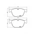 Колодки тормозные дисковые для автомобилей BMW X5 (E70) (07-) / X5 (F15) (13-) / X6 (E71/F16) (08-) передние PF 4180 TRIALLI