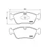 Колодки тормозные дисковые для автомобилей BMW 1 (E81/87) (04-) / 3 (E90/91) (05-) передние 150x57мм PF 4182 TRIALLI