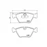 Колодки тормозные дисковые для автомобилей BMW 3 (E46) (98-) / X3 (E83) (04-) передние PF 4184 TRIALLI