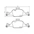 Колодки тормозные дисковые для автомобилей BMW 3 (G20) / 5 (G30) (без М-пакета) передние в комплекте с 2-мя датчиками PF 4206 TRIALLI