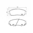 Колодки тормозные дисковые для автомобилей Exeed TXL (21-) / Haval F7 (19-) / Haval F7x (19-) / Honda CR-V (12-) передние PF 4226 TRIALLI