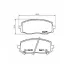 Колодки тормозные дисковые для автомобилей Kia Picanto (04-) / Hyundai i10 (04-) передние PF 4245 TRIALLI