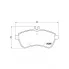 Колодки тормозные дисковые для автомобилей Mercedes C (W204) (07-) / E (W212) (09-) передние 146x72 PF 4273 TRIALLI