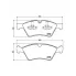 Колодки тормозные дисковые для автомобилей Mercedes ML (W164) (05-) передние PF 4279 TRIALLI