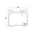 Колодки тормозные дисковые для автомобилей Mercedes S-Class (W140) (91-) передние PF 4281 TRIALLI