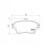 Колодки тормозные дисковые для автомобилей Mercedes A (W176) (12-) / B (W246) (13-) передние PF 4286 TRIALLI