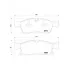 Колодки тормозные дисковые для автомобилей Mercedes ML (W166) (11-) передние 192x64 PF 4287 TRIALLI
