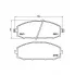 Колодки тормозные дисковые для автомобилей Nissan Patrol (97-) передние PF 4304 TRIALLI