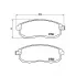 Колодки тормозные дисковые для автомобилей Nissan Juke (10-) / Teana (13-) / Tiida (04-) / Sentra (14-) передние PF 4308 TRIALLI