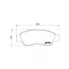 Колодки тормозные дисковые для автомобилей Peugeot 107 (05-) / Citroen C1 (05-) передние PF 4316 TRIALLI