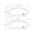 Колодки тормозные дисковые для автомобилей Peugeot 308 II (13-) передние PF 4318 TRIALLI