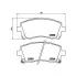 Колодки тормозные дисковые для автомобилей Subaru Forester (97-) / Outback (00-) передние PF 4326 TRIALLI