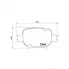 Колодки тормозные дисковые для автомобилей Toyota Caldina (02-)/Matrix (02-) передние PF 4338 TRIALLI
