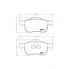 Колодки тормозные дисковые для автомобилей Volvo S60 (00-)/S80 (98-)/XC70 (02-) передние PF 4369 TRIALLI