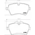 Колодки тормозные дисковые для автомобилей Mini Cooper S/D/SD (06-) / Countryman (10-) передние в комплекте с датчиком PF 4388 TRIALLI