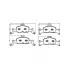 Колодки тормозные дисковые для автомобилей Audi A4 (B9) (17-) / A5 (16-) / A6 (18-) / A7 (17-) передние с тормозной системой Ate PF 4474 TRIALLI