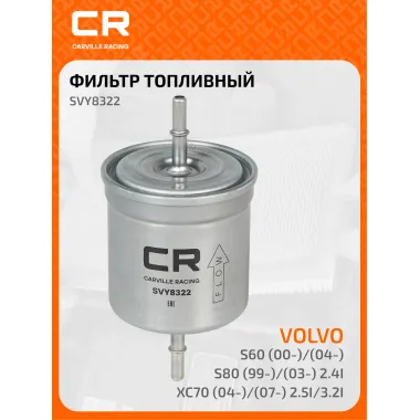 Топливный фильтр для автомобилей Volvo (S60 S80 V70 XC70 XC90) CARVILLE RACING SVY8322