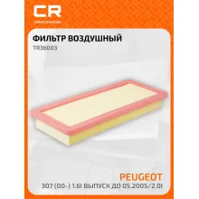 Фильтр воздушный для автомобилей CITROEN DS MINI PEUGEOT / Ситроен ДС МИНИ Пежо, фильтр-патрон CARVILLE RACING TR36003