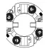 Узел щеточный стартера для автомобилей МАЗ/Урал/ПАЗ с дв. ЯМЗ-534/536 Евро-2/3 VBS 1214 StartVolt