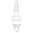 Свеча зажигания для мототехники Honda Kawasaki Suzuki Yamaha STARTVOLT VSP 3006
