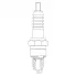 Свеча зажигания для мототехники Honda/Mercury/Yamaha ан. CR6HS VSP 3598 StartVolt