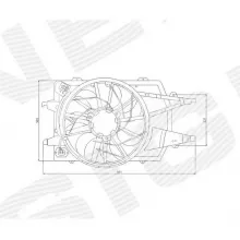 Диффузор радиатора и кондиционера для Ford Focus I