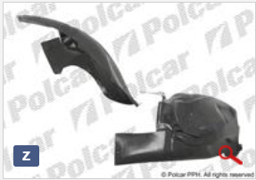 Подкрылок передний (правый) для Citroen C5 (DC,DE) Подкрылок передний (правый) для Citroen C5 (DC,DE)