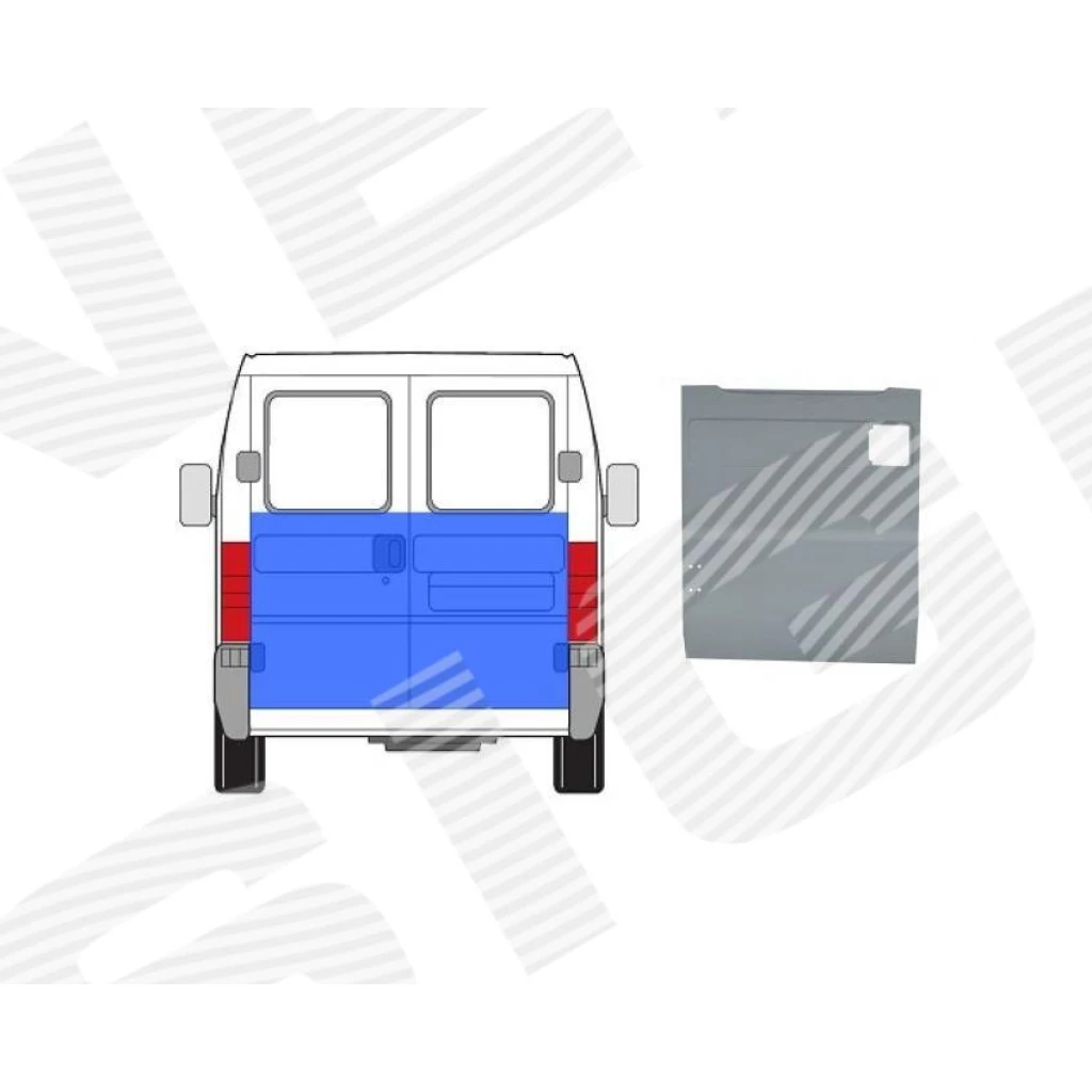 Железо двери (правой) для Citroen Jumper (230)