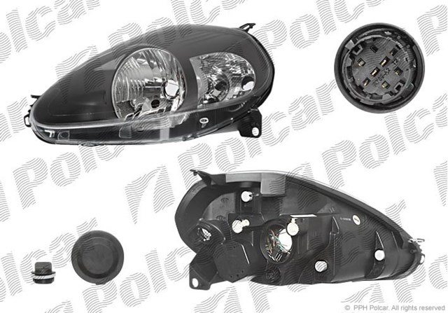 Передняя фара для Fiat Punto, Grande Punto (199)