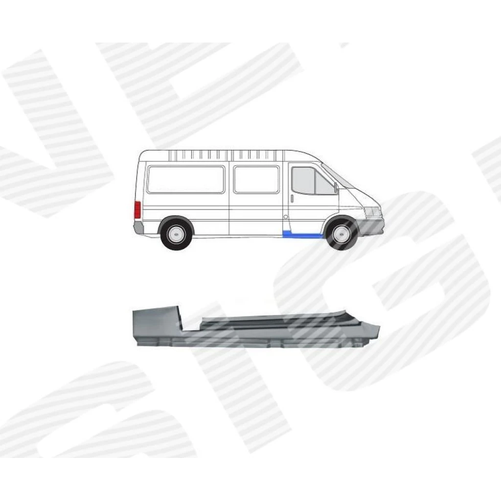 Порог (правый) для Ford Transit IV,V