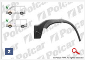 Передняя арка (левая) для Ford Transit IV,V