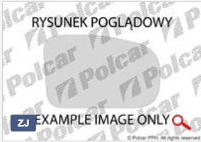 Стекло бокового зеркала для Jeep Grand Cherokee II