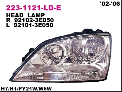 Передняя фара (правая) для KIA Sorento (JC)