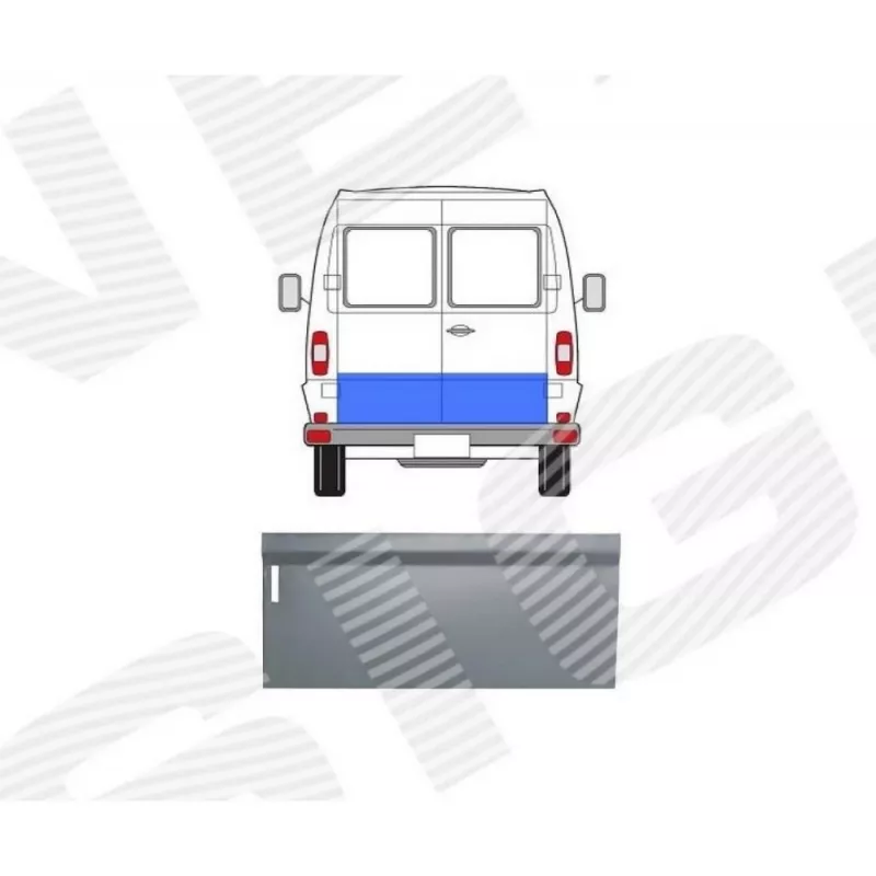 Железо двери (правой) для Mercedes 207-410 (601,602)