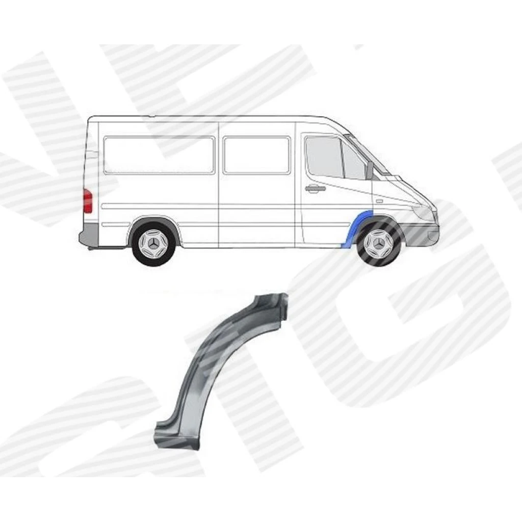 Передняя арка (правая) для Mercedes Sprinter (901-905)