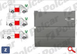 Железо двери для Mercedes Sprinter (901-905)