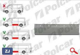 Железо двери (правой) для Mercedes Sprinter (906)