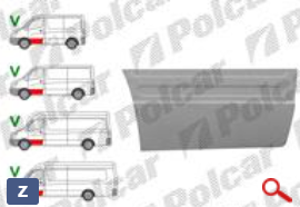 Железо двери (правой) для Mercedes Sprinter (906)