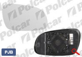 Стекло бокового зеркала (правое) для Volkswagen Fox (5Z1)