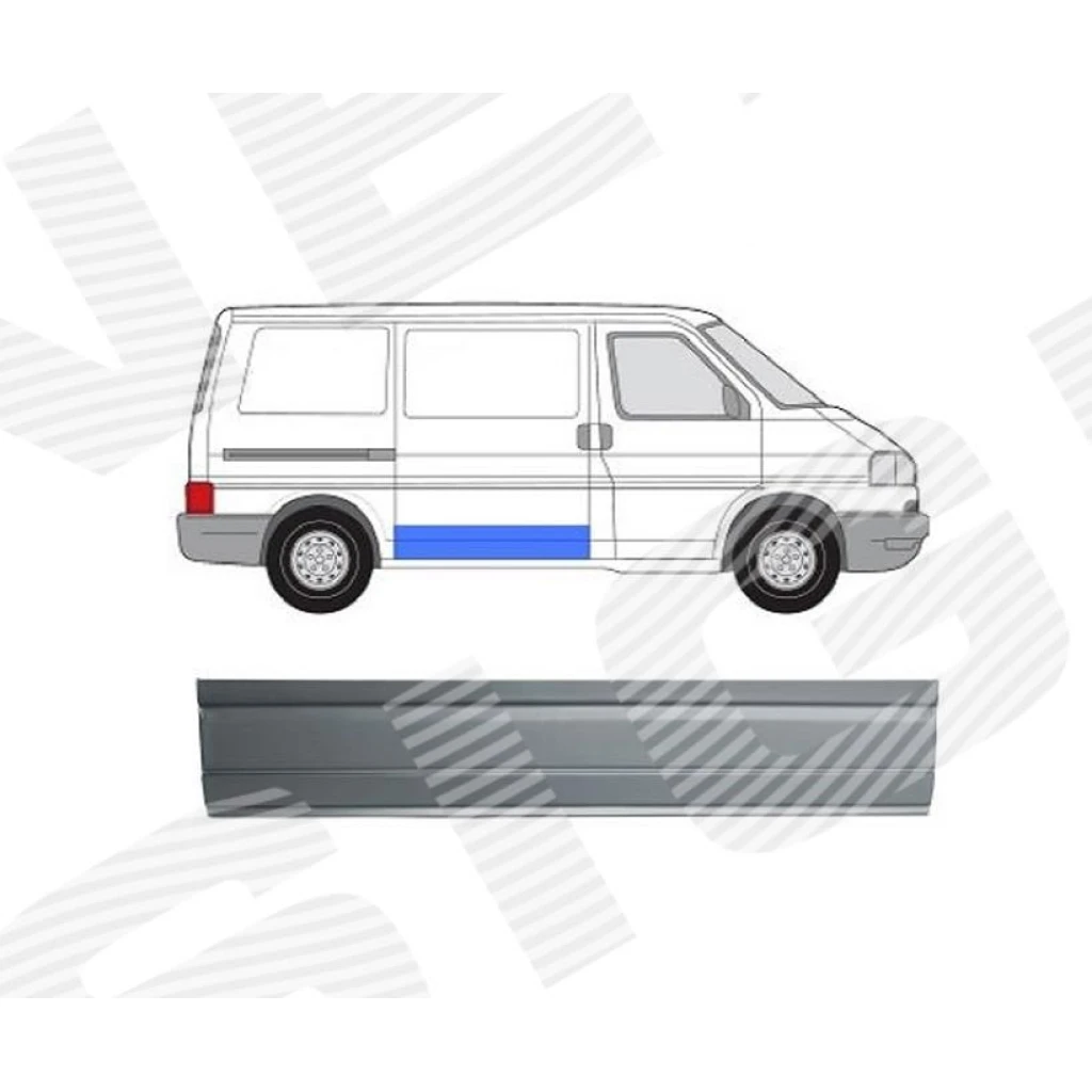 Железо двери (правой) для Volkswagen Caravelle IV