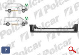 Порог (правый) для Volkswagen Transporter V