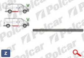 Порог (правый) для Volkswagen Transporter V