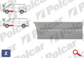 Железо двери (правое) для Volkswagen Transporter V